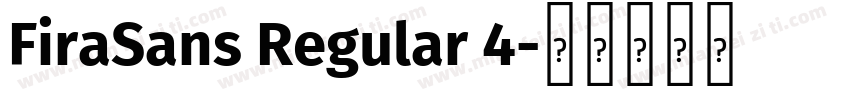 FiraSans Regular 4字体转换